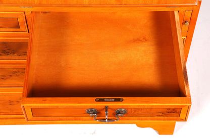 Bureau secrétaire anglais élégant, bureau de bureau, bois d&