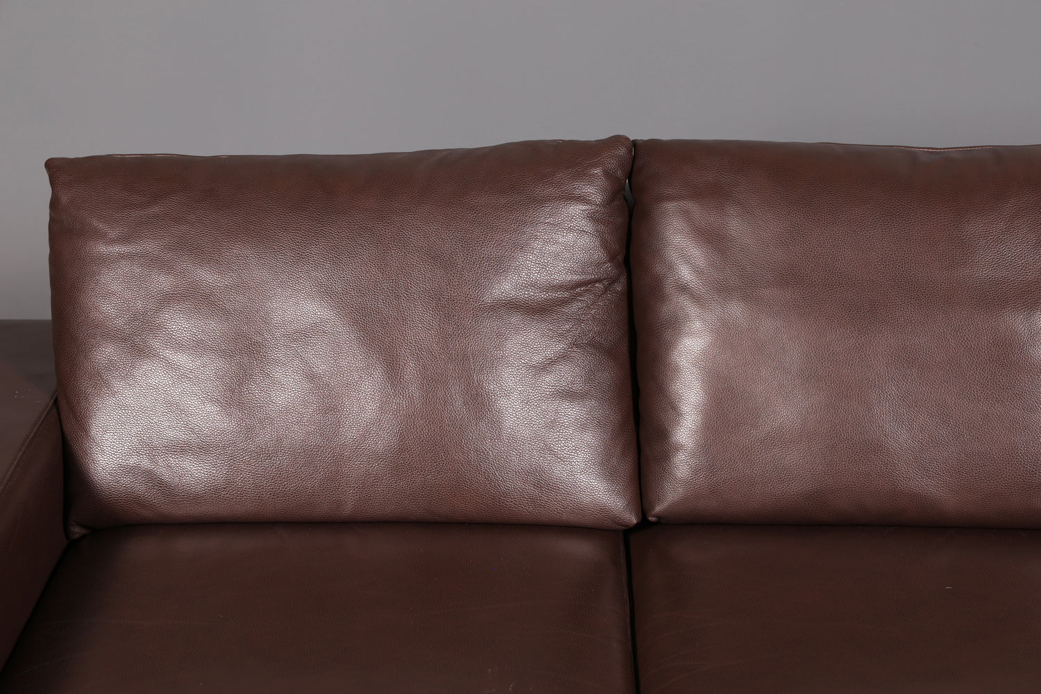 Wunderschönes Stressless E200 Ecksofa Echtleder Braun Sofa mit Récamière Hocker Ledersofa Couch Vintage