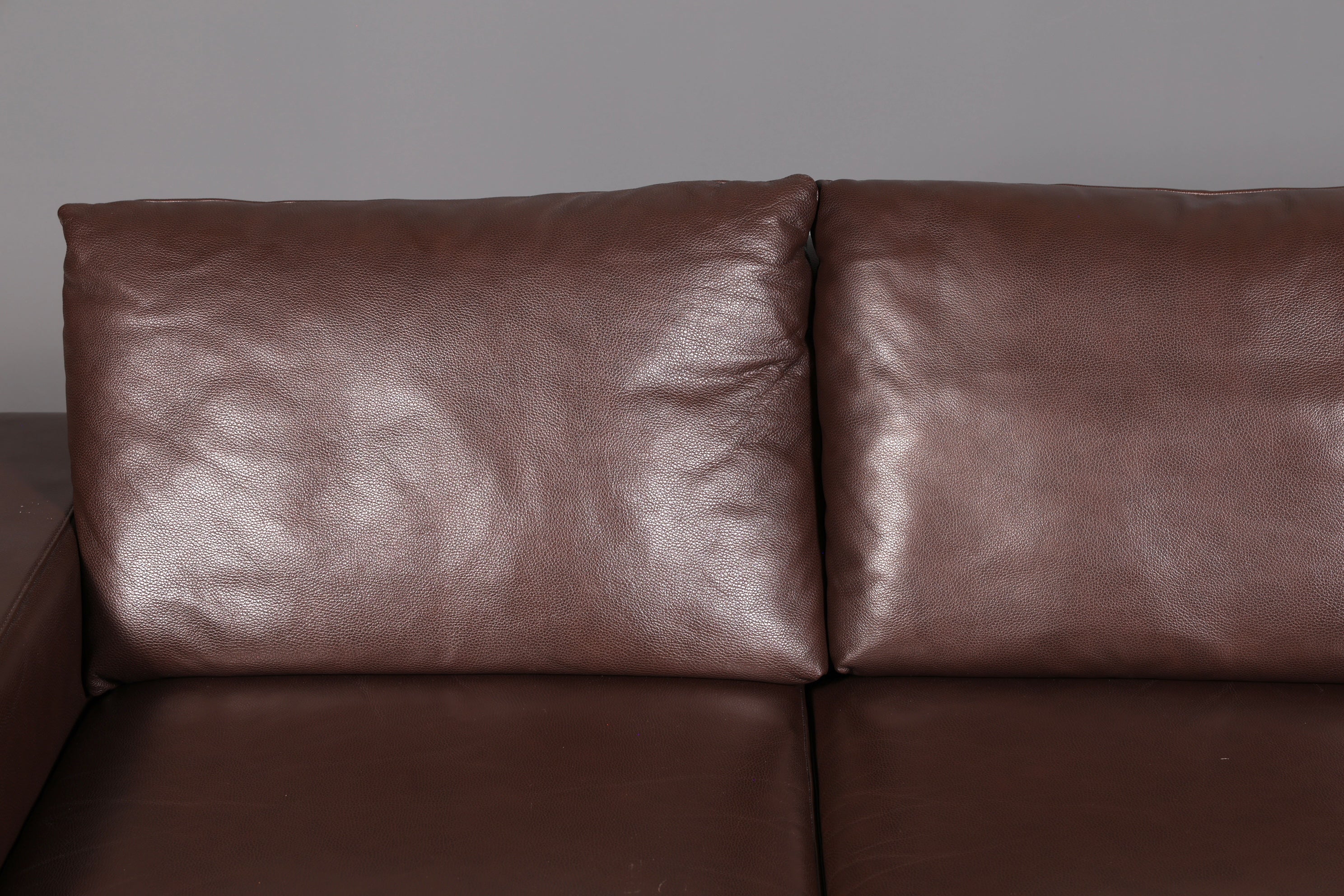 Wunderschönes Stressless E200 Ecksofa Echtleder Braun Sofa mit Récamière Hocker Ledersofa Couch Vintage