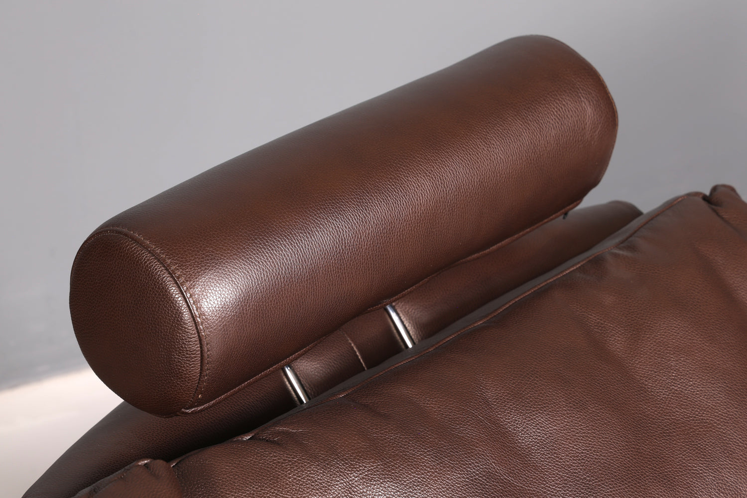 Wunderschönes Stressless E200 Ecksofa Echtleder Braun Sofa mit Récamière Hocker Ledersofa Couch Vintage