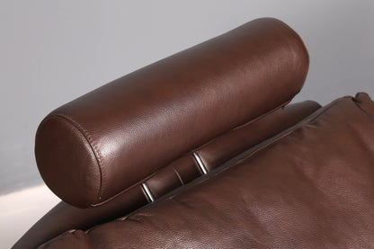 Wunderschönes Stressless E200 Ecksofa Echtleder Braun Sofa mit Récamière Hocker Ledersofa Couch Vintage