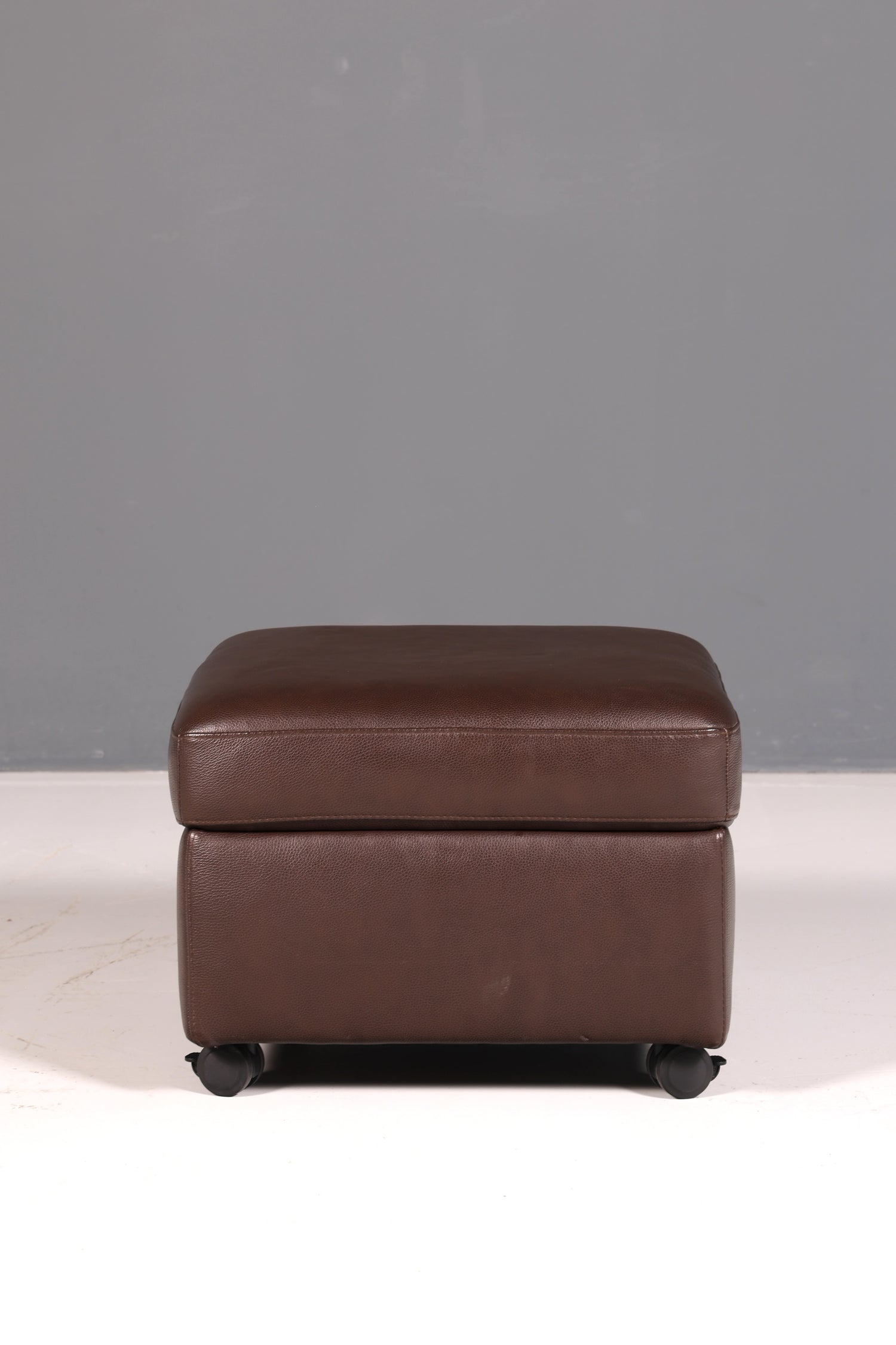 Wunderschönes Stressless E200 Ecksofa Echtleder Braun Sofa mit Récamière Hocker Ledersofa Couch Vintage