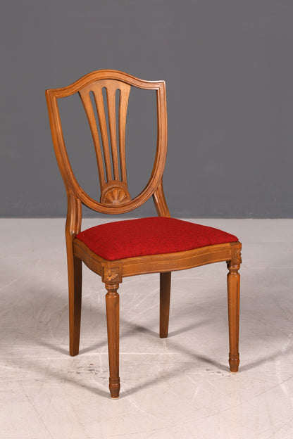 Wunderschöne 4er Set Englische Stühle Regency 60er Jahre Dining Chairs Antik Polsterstühle
