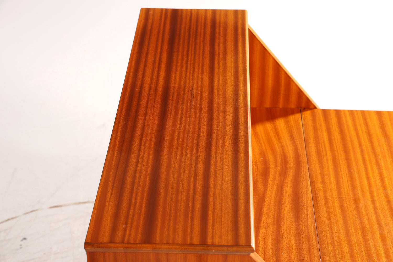 Schlichter Mid Century Sekretär Vintage Schreibmöbel echt Holz Kommode Office Secretary
