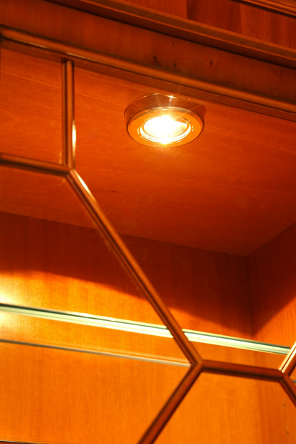 G143 Finish cm Wunderschöne Original Heldense Vitrine Englische Eibe Bücherschrank Buffet Antik Stil Glasvitrine