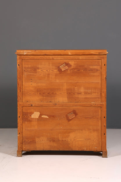 Impressionnant secrétaire Biedermeier, chiffonnier, commode antique, meuble de bureau, commode à écrire, bahut haut.