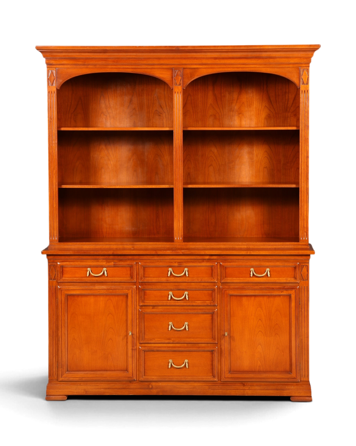 G144 Finish cm SELVA Wunderschönes Englisches Bücherregal Eibe Antik Regal Bookshelf Buchablage 60s