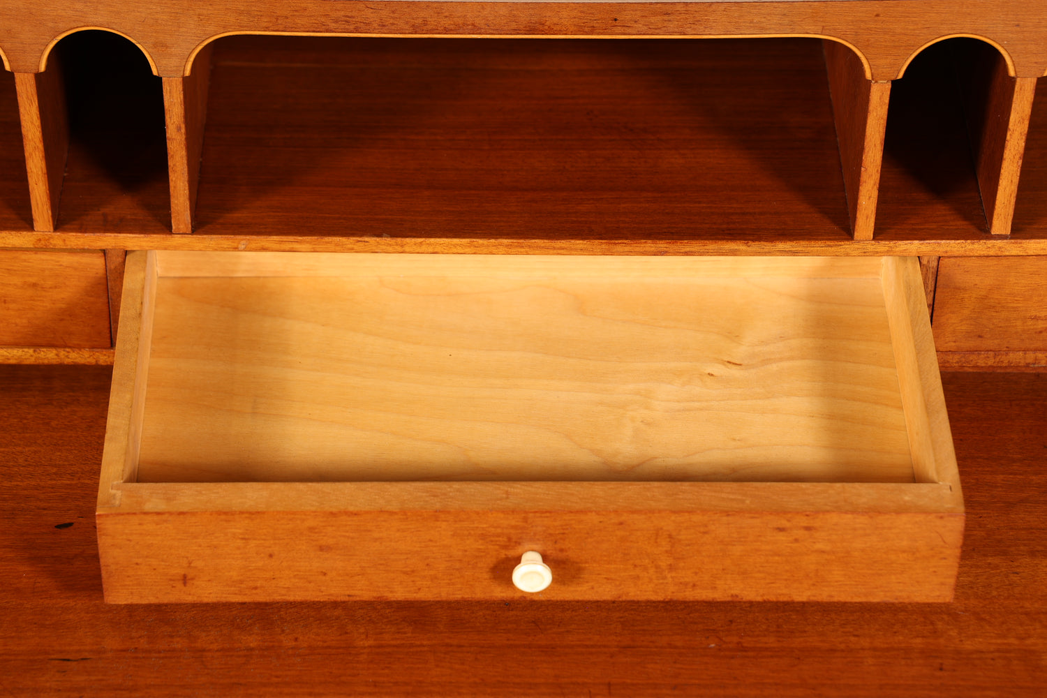 Mid Century Rollladen Sekretär von Bröderna Gustafssons Träindustri "Made in Sweden" Büro Schrank Schreibkommode 60s Schreibmöbel