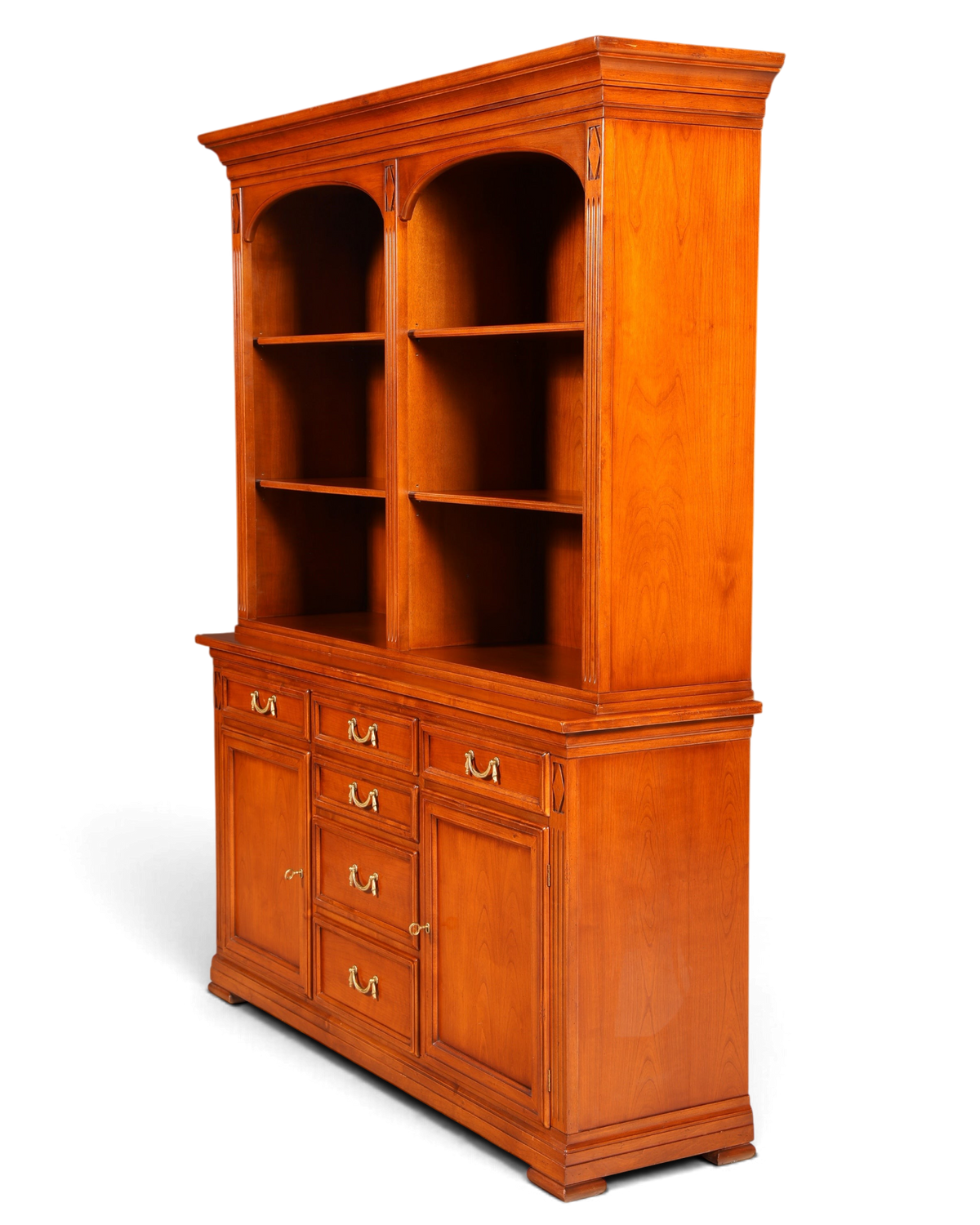 G144 Finish cm SELVA Wunderschönes Englisches Bücherregal Eibe Antik Regal Bookshelf Buchablage 60s
