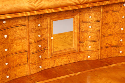 Impressionnant secrétaire Biedermeier, chiffonnier, commode antique, meuble de bureau, commode à écrire, bahut haut.