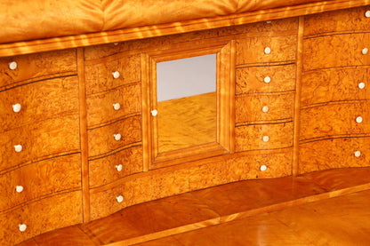Beeindruckender Biedermeier Sekretär Vertiko Antik Kommode Office Schreibkommode Highboard