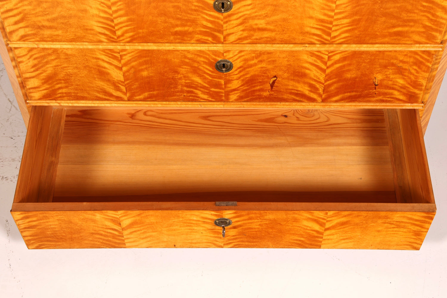 Impressionnant secrétaire Biedermeier, chiffonnier, commode antique, meuble de bureau, commode à écrire, bahut haut.