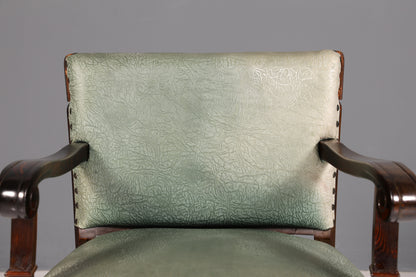 Magnifique fauteuil néo-Renaissance de l’époque Gründerzeit, fauteuil à accoudoirs pour bureau, antique, vers 1910