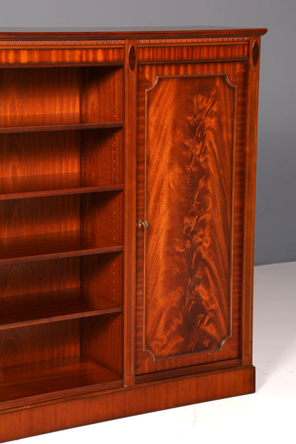 Wunderschönes Heldense Bücherregal Mahagoni Englisch Regal Bookshelf Buchablage Antik Vintage