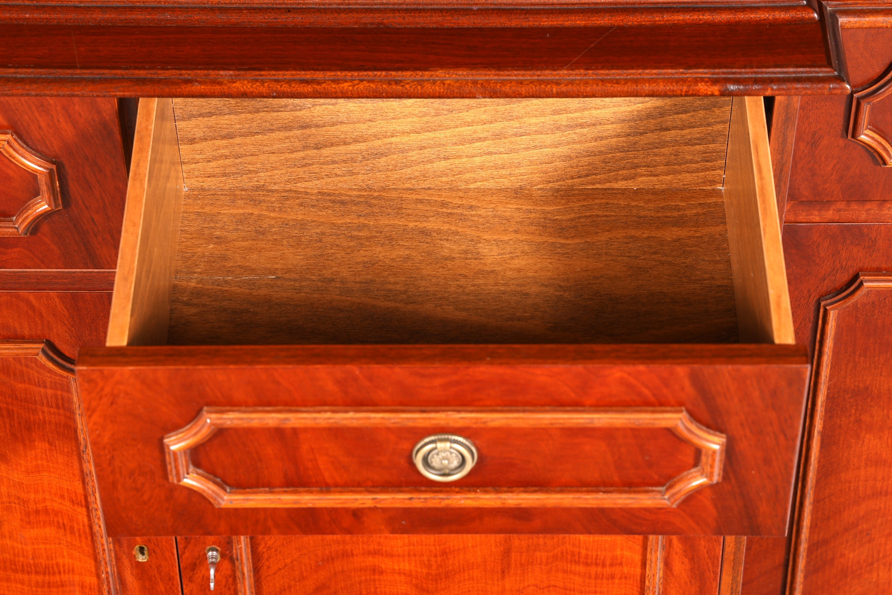 Impressionnante vitrine anglaise, bibliothèque, armoire à livres, vitrine en verre, buffet, armoire en bois véritable, antique et vintage