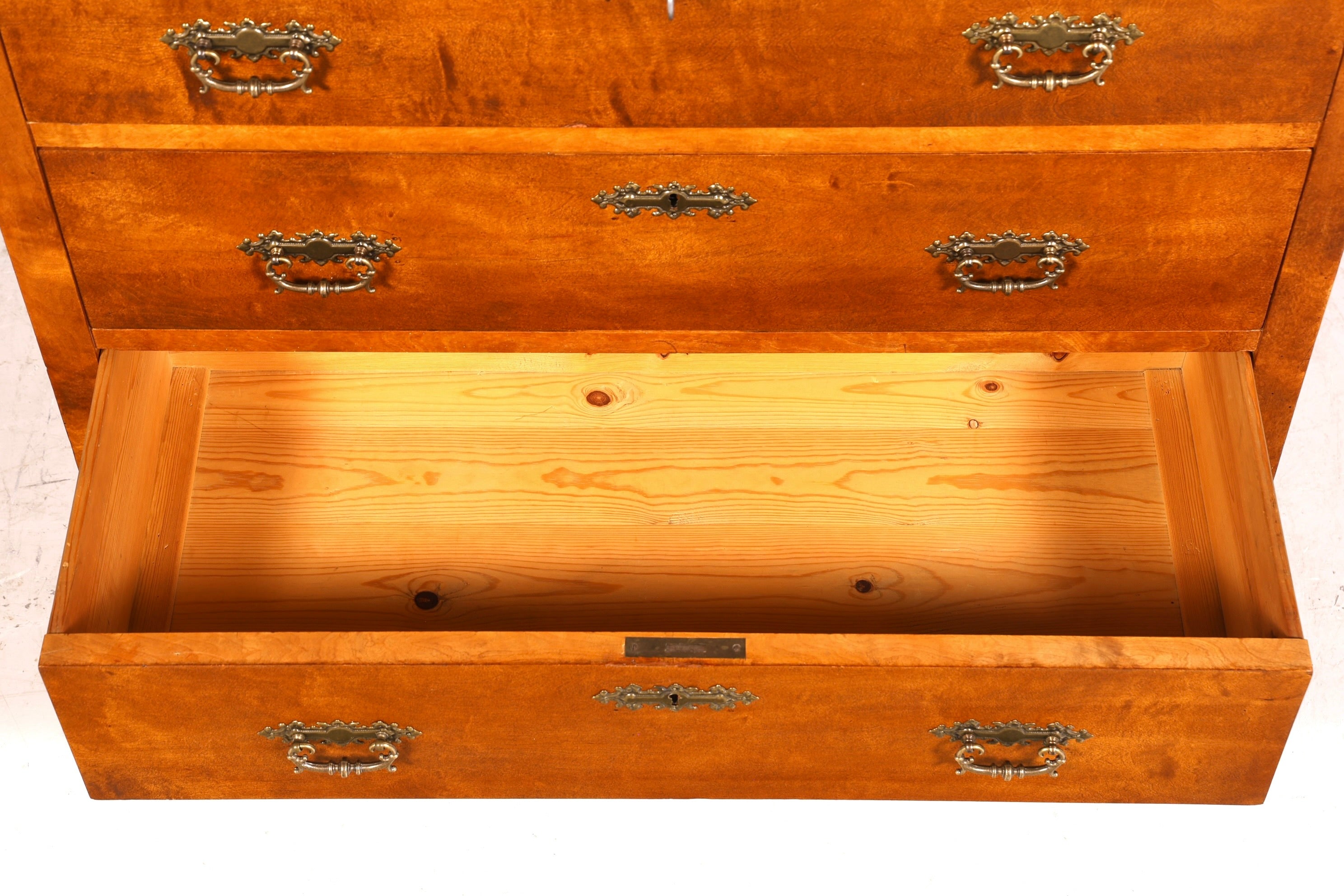 Magnifique commode Gründerzeit (fin du XIXe siècle), buffet ancien Art nouveau, commode, coffre à linge