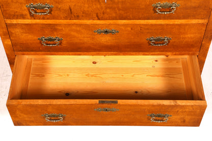 Magnifique commode Gründerzeit (fin du XIXe siècle), buffet ancien Art nouveau, commode, coffre à linge