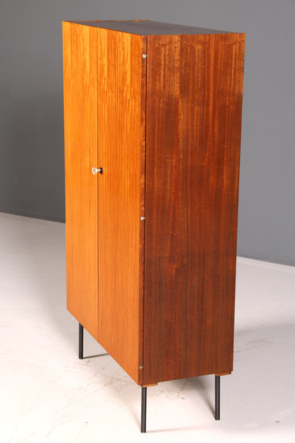 Magnifique armoire vestiaire Mid-Century vintage, armoire rétro, armoire à linge, meuble d’entrée des années 60 en bois
