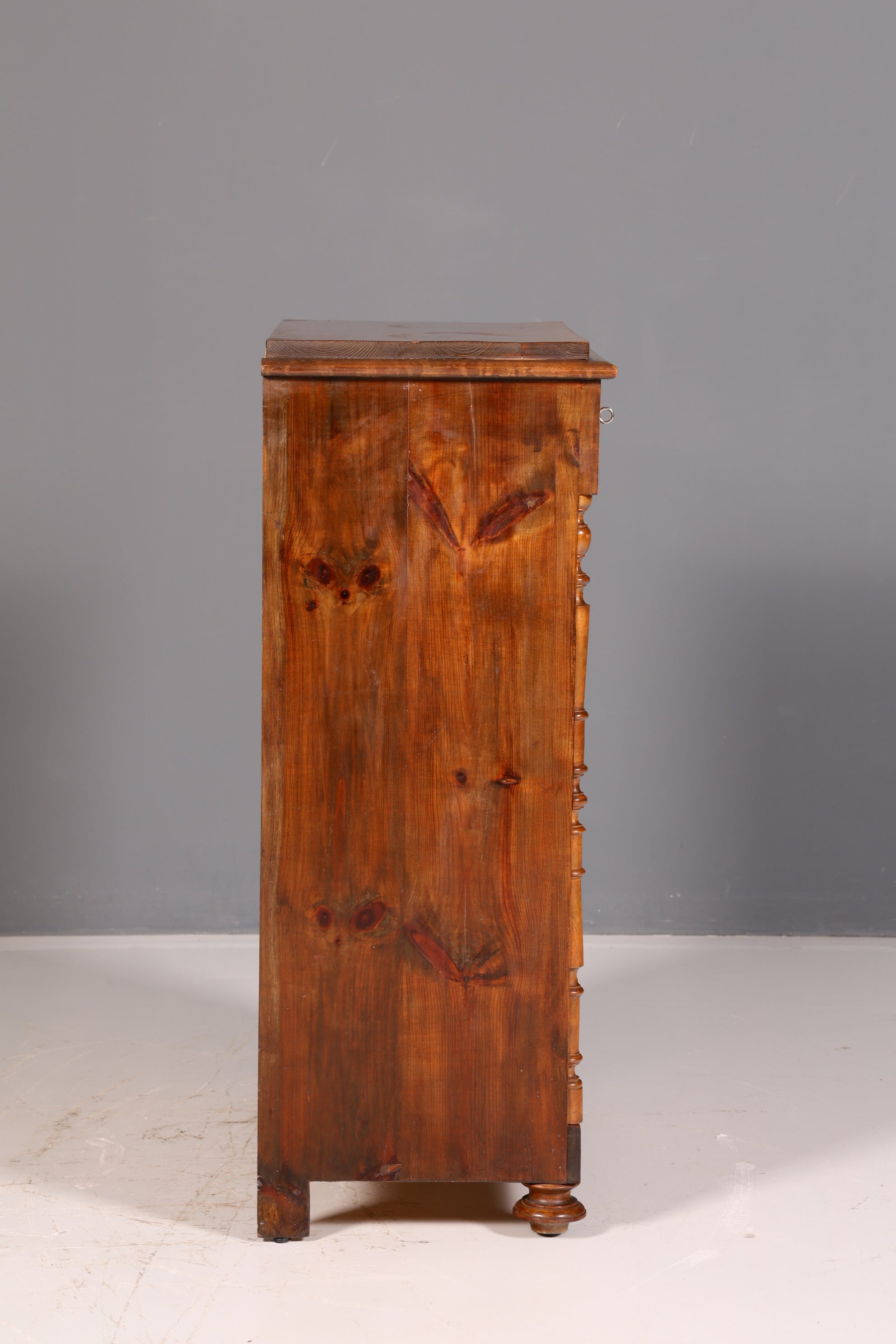 Magnifique commode Gründerzeit de style Art nouveau, meuble vertical à tiroirs, commode à linge, antique en bois massif
