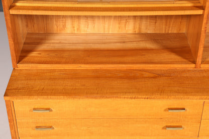 Magnifique bibliothèque XXL style milieu du siècle, étagère vintage en bois