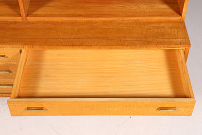 Magnifique bibliothèque XXL style milieu du siècle, étagère vintage en bois