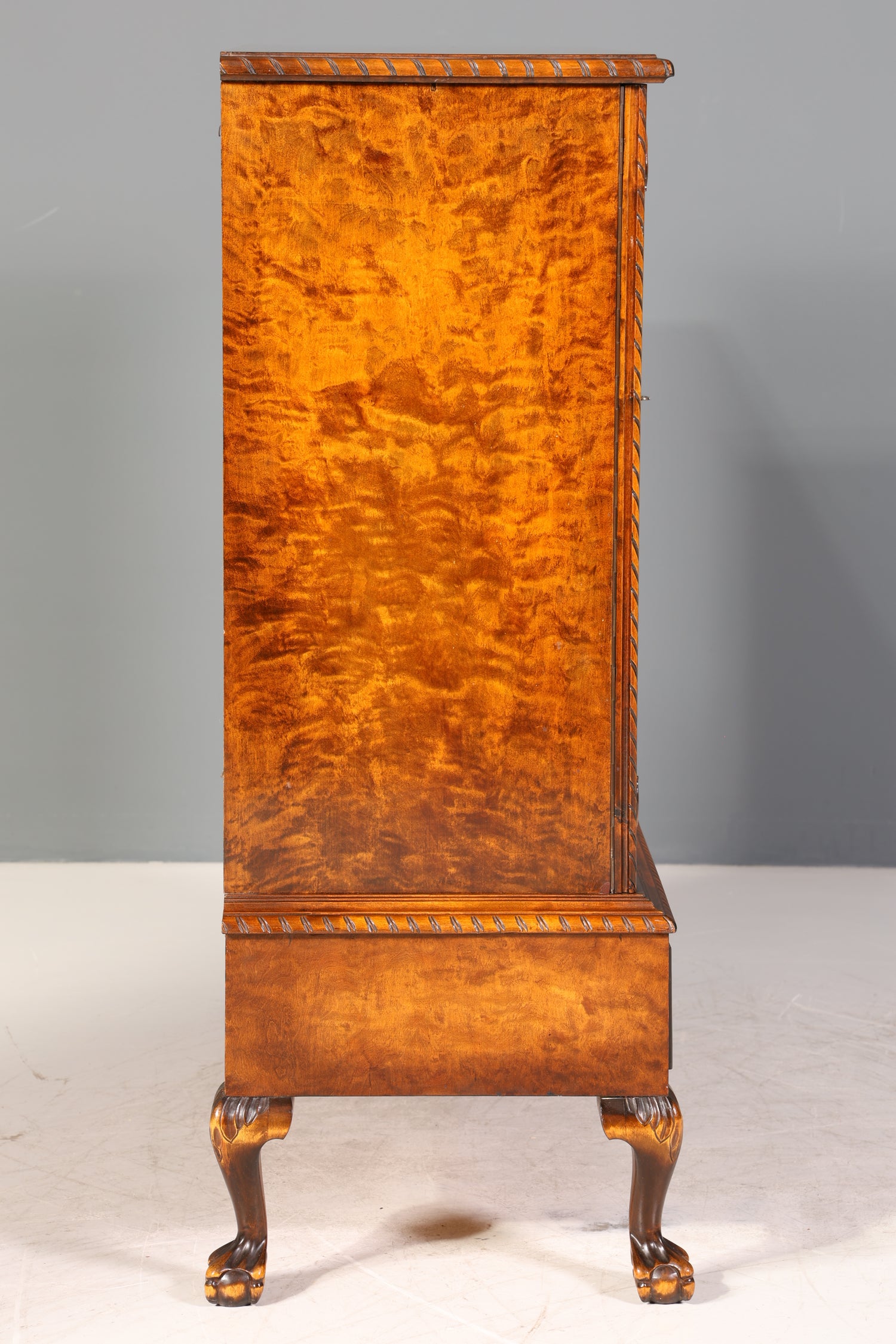 Traumhafter Chippendale Schrank Barock Stil Vertiko Highboard Antik 50s 60s Kommode