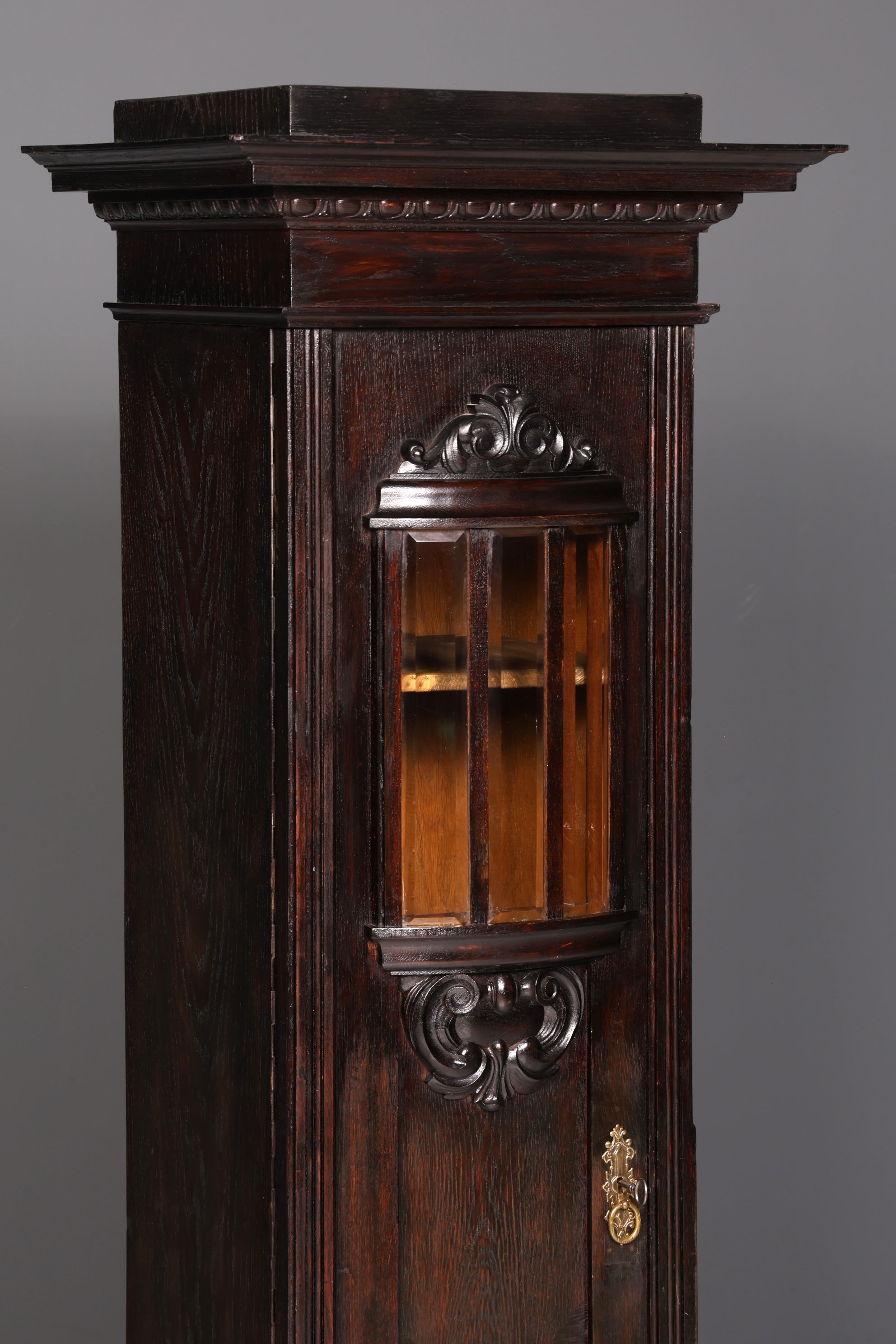 Magnifique vitrine Art nouveau, bibliothèque ancienne, vaisselier, vitrine en verre, armoire ancienne, 1 sur 2