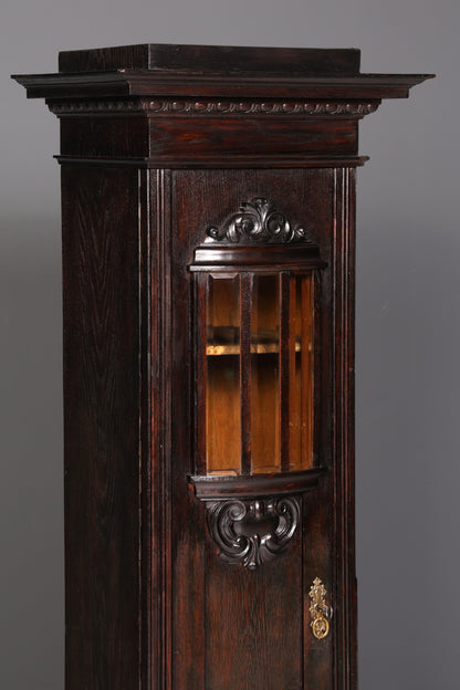 Magnifique vitrine Art nouveau, bibliothèque ancienne, vaisselier, vitrine en verre, armoire ancienne, 1 sur 2