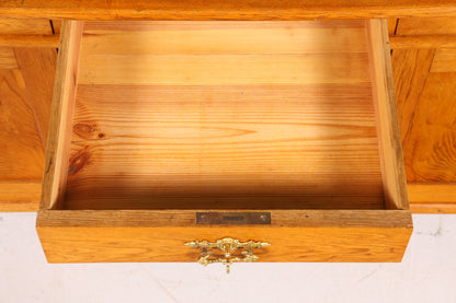 Bureau Art Nouveau onirique, table de bureau Gründerzeit, bureau/table de bureau en bois véritable