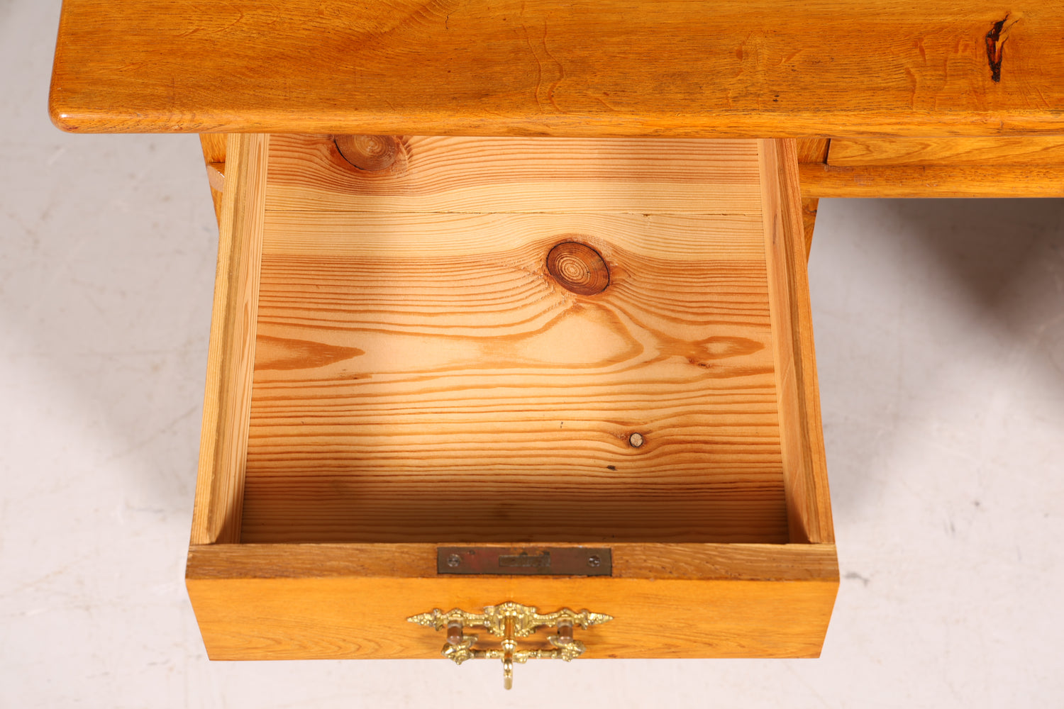 Bureau Art Nouveau onirique, table de bureau Gründerzeit, bureau/table de bureau en bois véritable