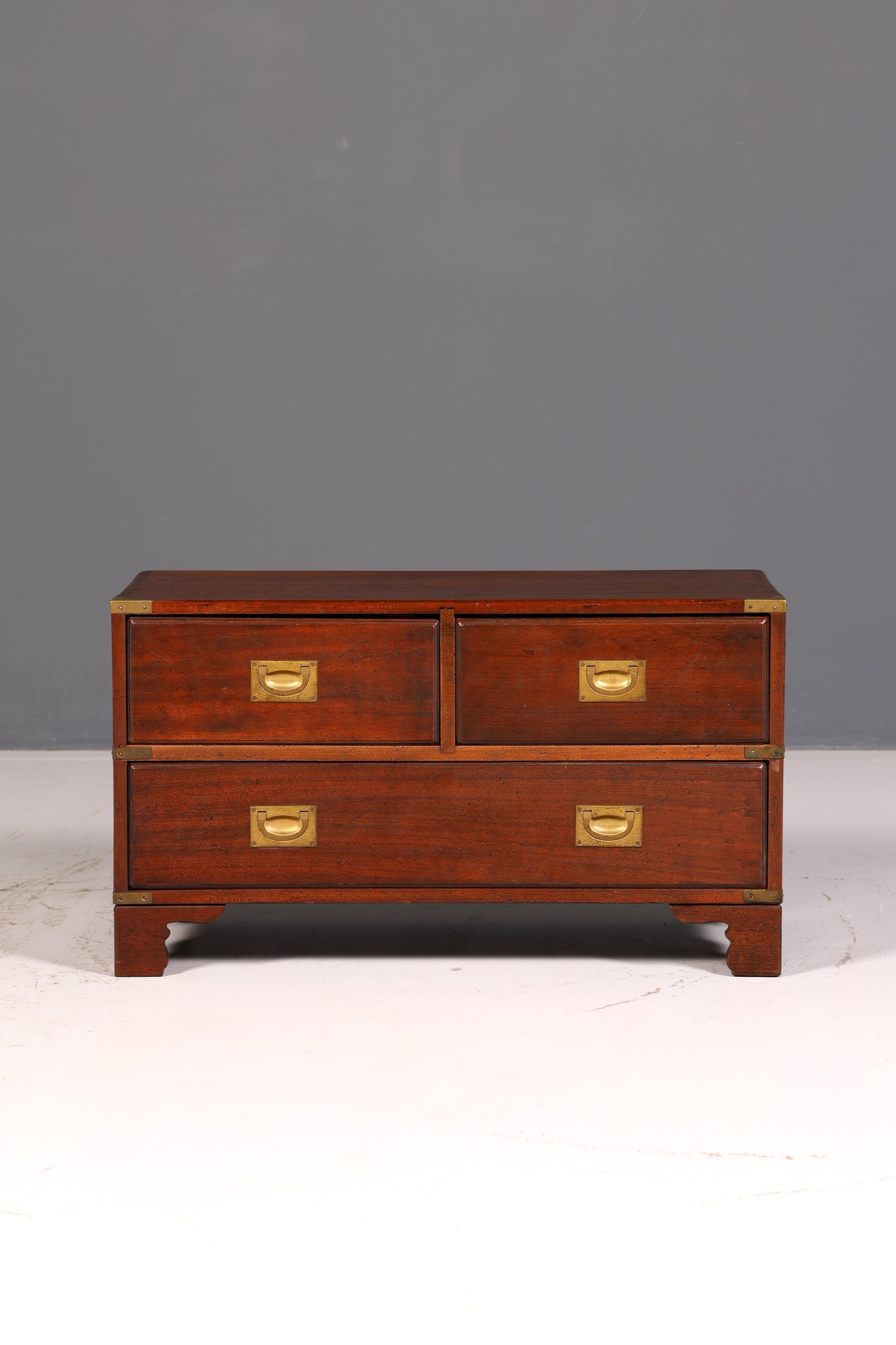 Beautiful Maritime Chest of Drawers, English Military Chest, Linen Dresser, Antique Solid Wood