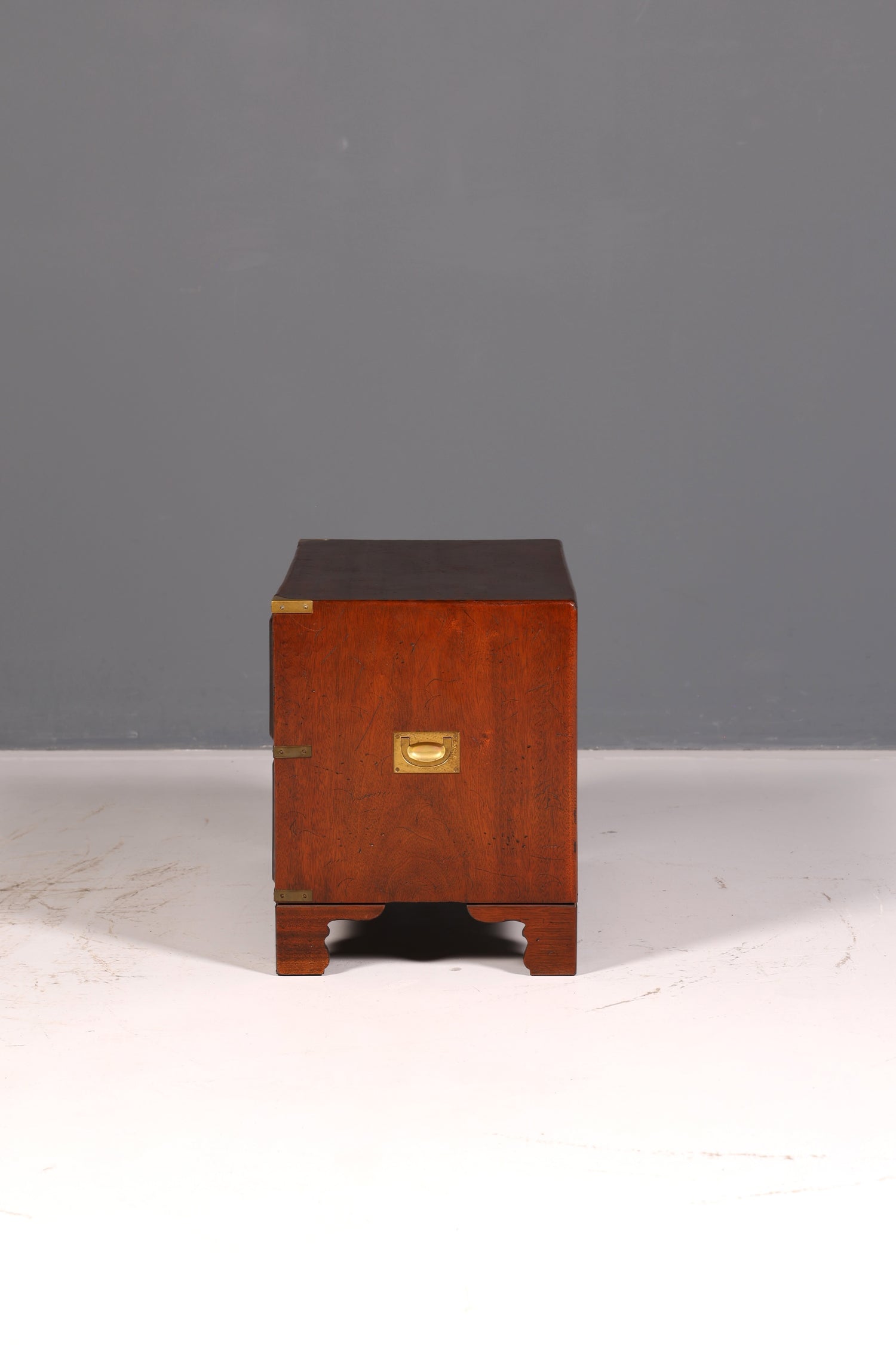 Beautiful Maritime Chest of Drawers, English Military Chest, Linen Dresser, Antique Solid Wood
