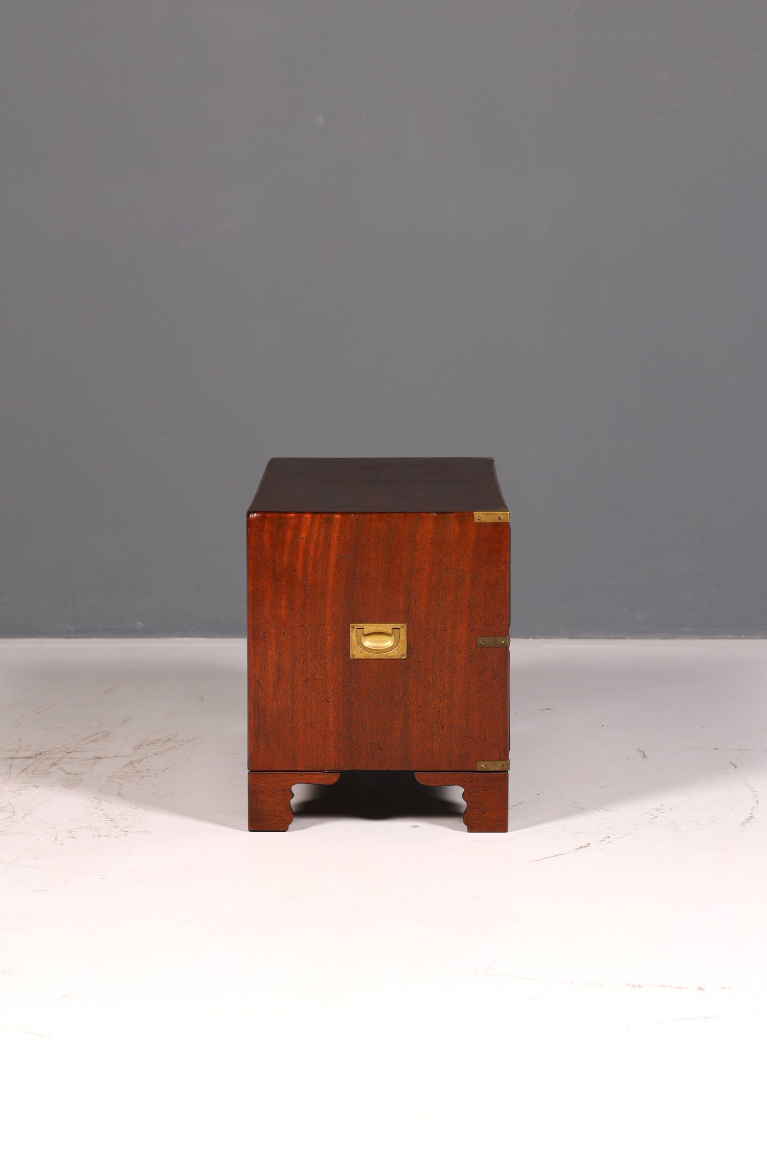 Beautiful Maritime Chest of Drawers, English Military Chest, Linen Dresser, Antique Solid Wood