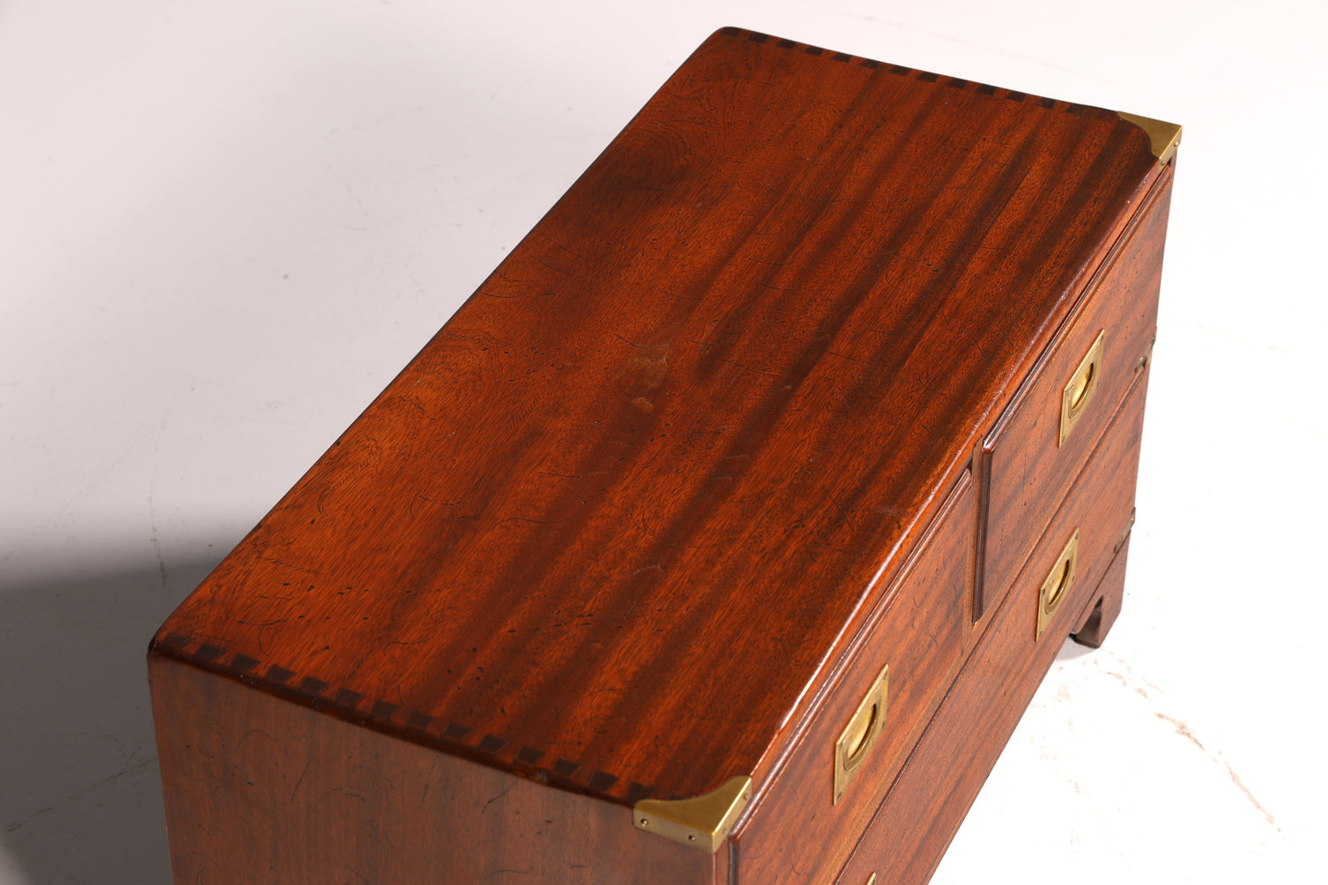 Beautiful Maritime Chest of Drawers, English Military Chest, Linen Dresser, Antique Solid Wood