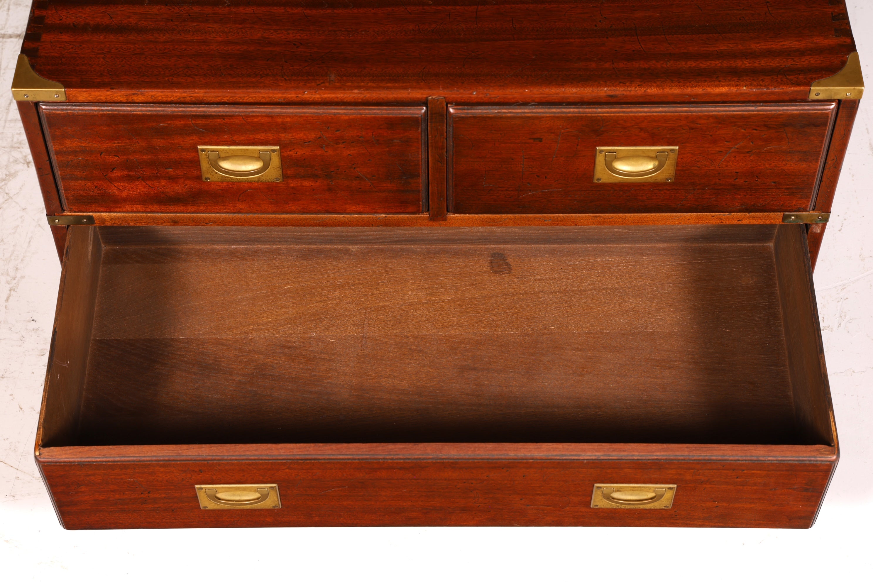 Beautiful Maritime Chest of Drawers, English Military Chest, Linen Dresser, Antique Solid Wood
