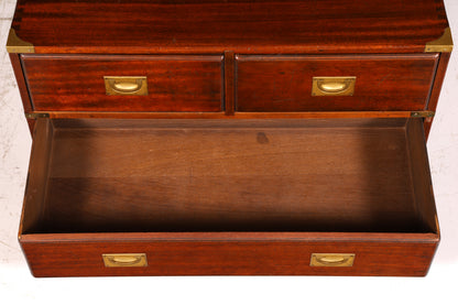 Beautiful Maritime Chest of Drawers, English Military Chest, Linen Dresser, Antique Solid Wood