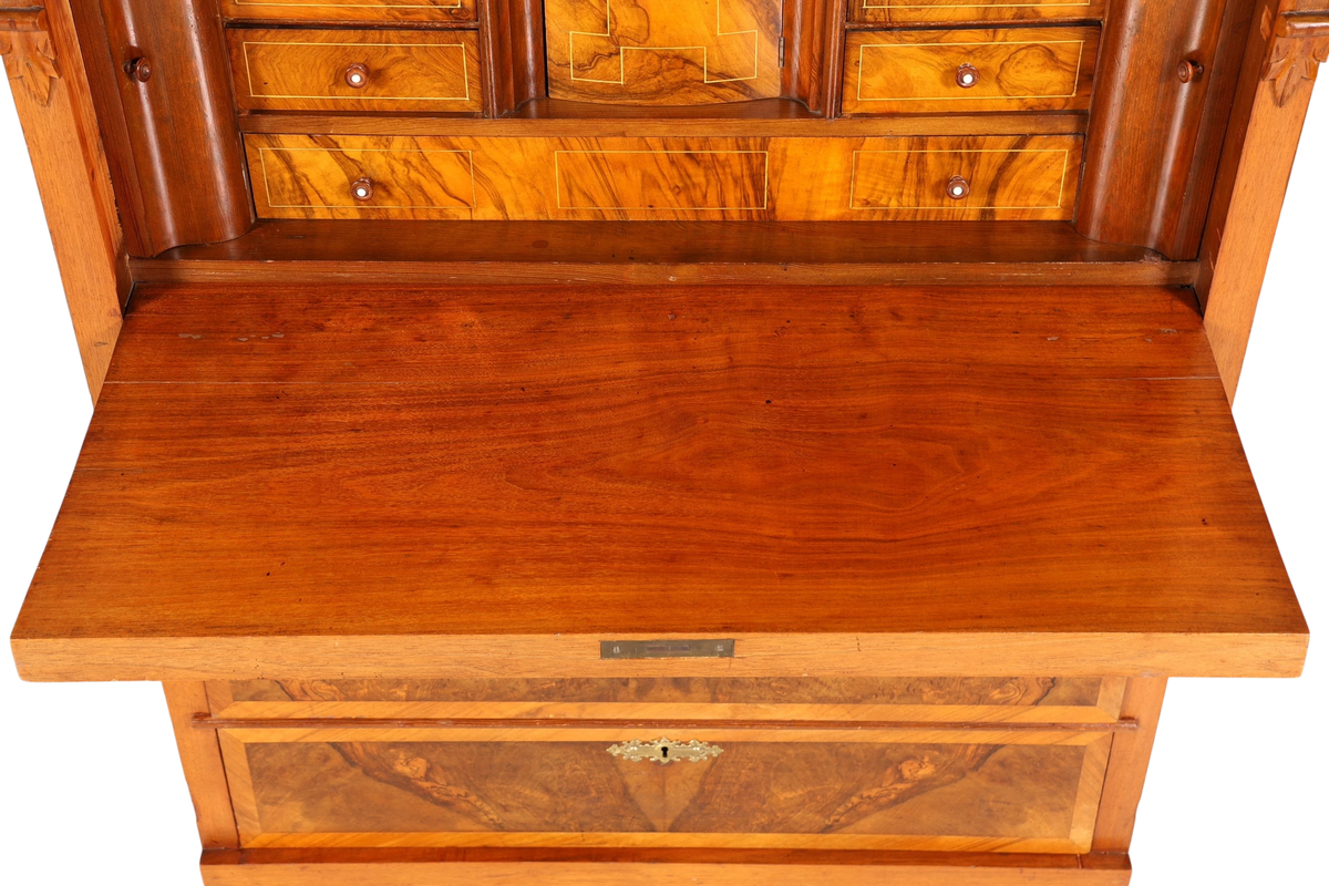 Stilvoller Gründerzeit Sekretär Vertiko Highboard Jugendstil Kommode Schrank um 1880