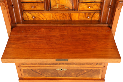 Stilvoller Gründerzeit Sekretär Vertiko Highboard Jugendstil Kommode Schrank um 1880