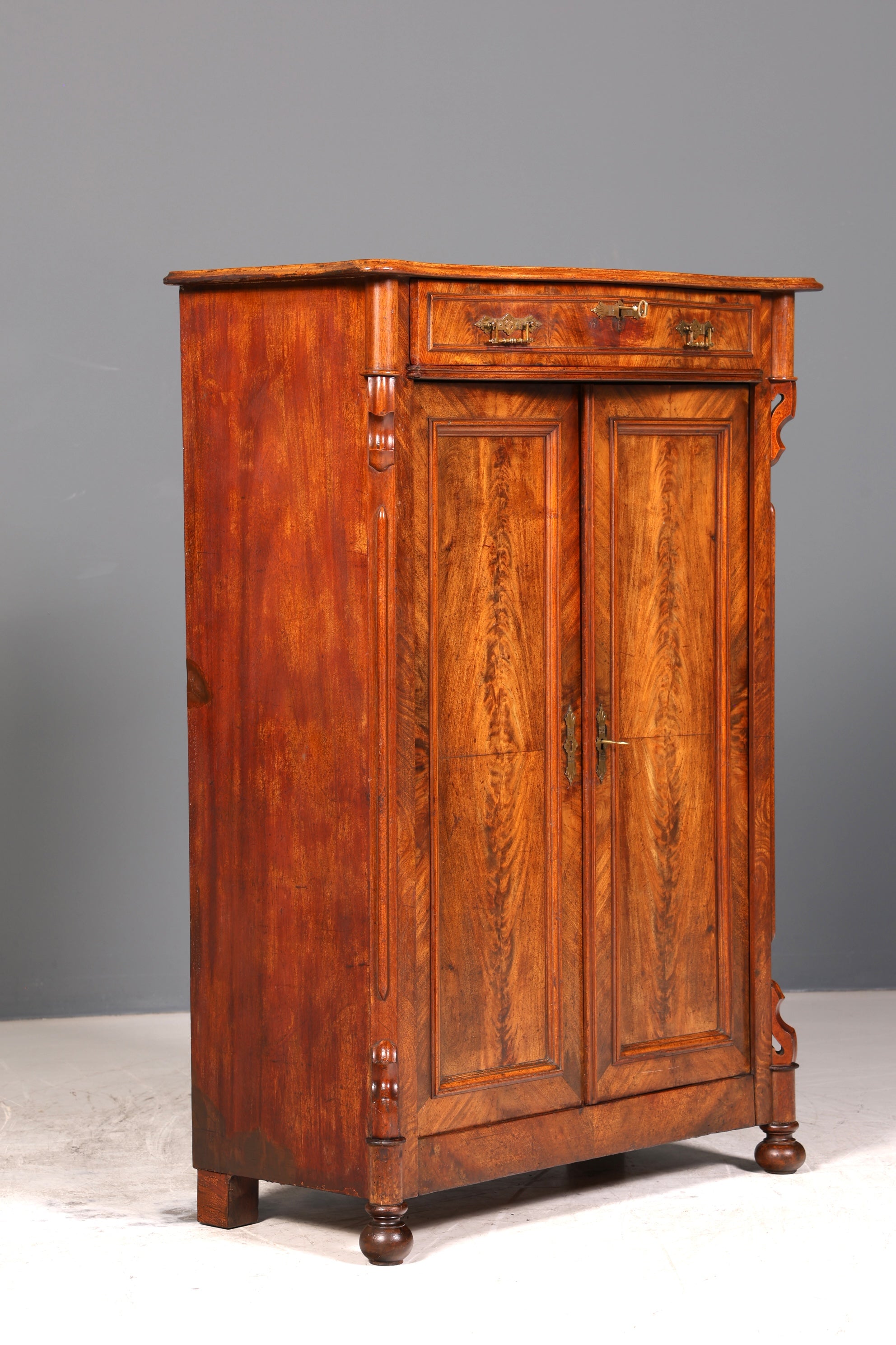Wunderschöner Louis Philippe Schrank um 1880 Gründerzeit Vertiko Highboard Schrank