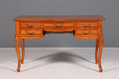 Magnifique bureau Chippendale, en bois véritable, de style antique, bureau de style baroque
