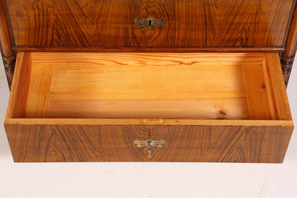 Edler Gründerzeit Sekretär Vertiko Highboard Louis Philippe Kommode um 1880