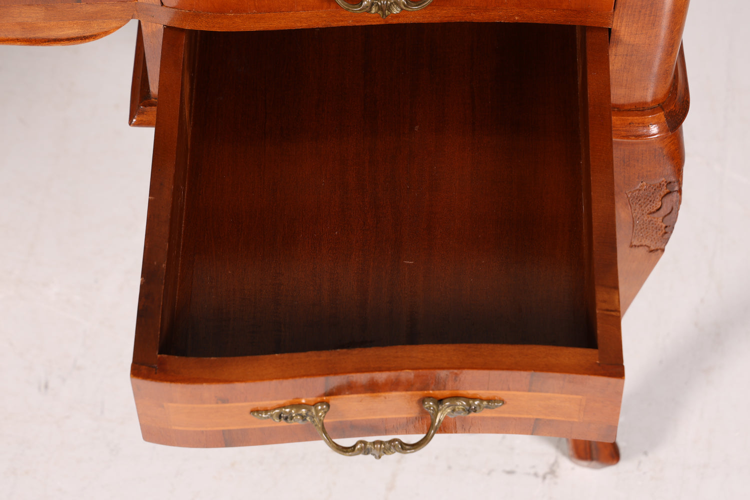 Magnifique bureau Chippendale, en bois véritable, de style antique, bureau de style baroque