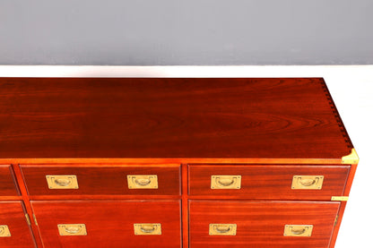 Traumhaftes XXL Maritim Sideboard Englische Schiffs Kommode Englisch Antik Schrank Military Chest
