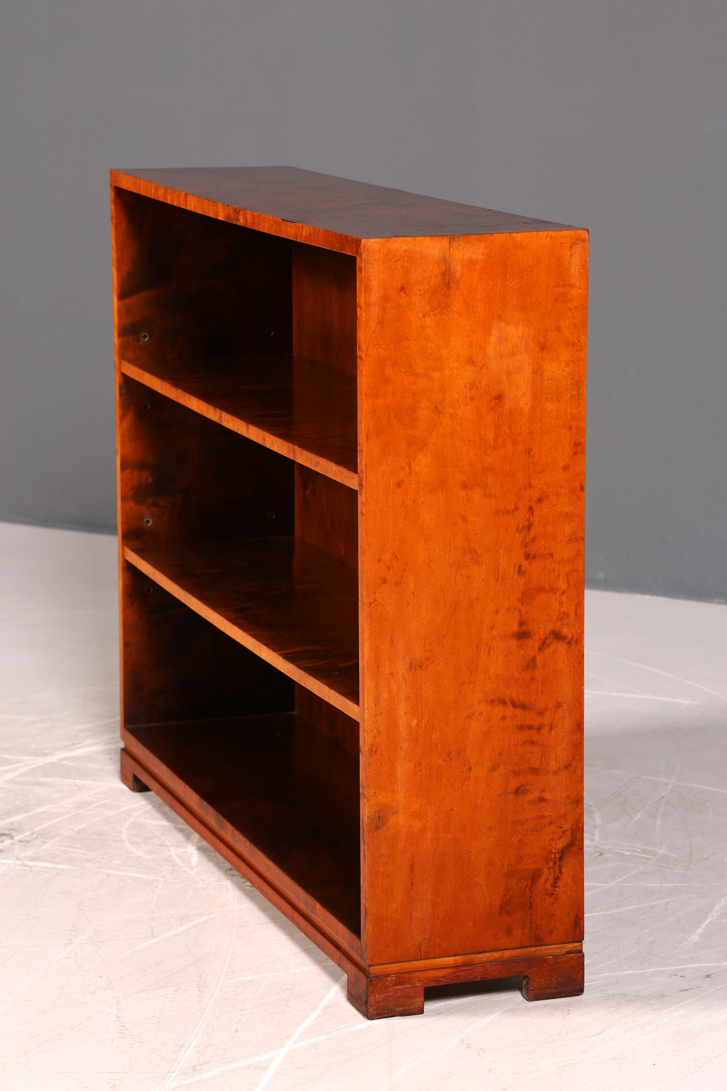 Wunderschönes Art Deco Stil Regal um 1940 Bücherregal Echt Holz Buchablage Vintage