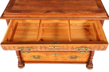 Wunderschöne Gründerzeit Kommode Louis Philippe Nussbaum Schubladen Kommode Sideboard um 1880