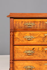 Wunderschöne Gründerzeit Kommode Louis Philippe Nussbaum Schubladen Kommode Sideboard um 1880