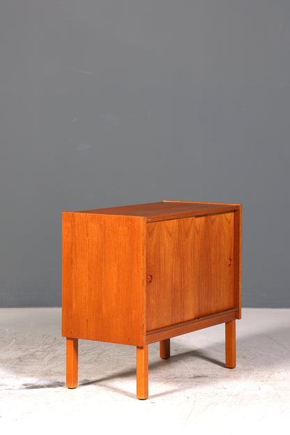 Traumhafter Mid Century Schrank Teak Holz Schiebetür Kommode Danish Design Sideboard 1 von 2