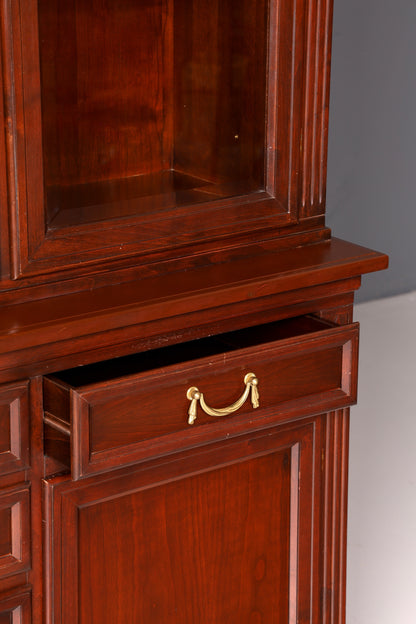 Magnifique vitrine originale Selva Villa Borghese, style antique, en bois massif, buffet, armoire de bibliothèque