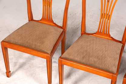 4x Wunderschöne Englische Stühle im Hepplewithe Stil Englisch Dining Chairs Küchenstühle Stuhlset