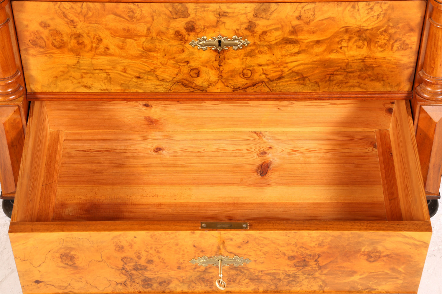 Wunderschöner Gründerzeit Sekretär Vertiko Highboard Louis Philippe Kommode um 1880